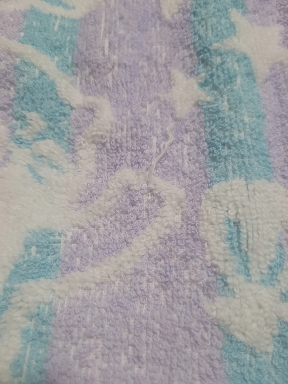 FRIENDS Pastel Penguin Bath Towel - Light Purple & Aqua